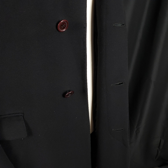 Ing. Loro Piana & C. Black Cashmere Trench Over Coat Duster 52 42 Made in Italy - Picture 5 of 7